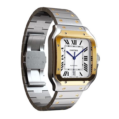 cartier watch 3d model